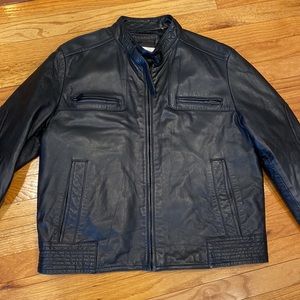 Vintage 100% leather Calvin Klein coat - pristine condition!